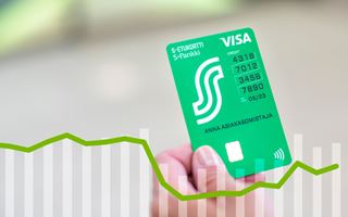 Kortin käyttötiedot perustuvat S-Pankin S-Etukortti Visoilla tehtyihin maksuihin 1.1.–31.12.2020.